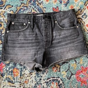 Madewell Relaxed Denim Shorts in Black